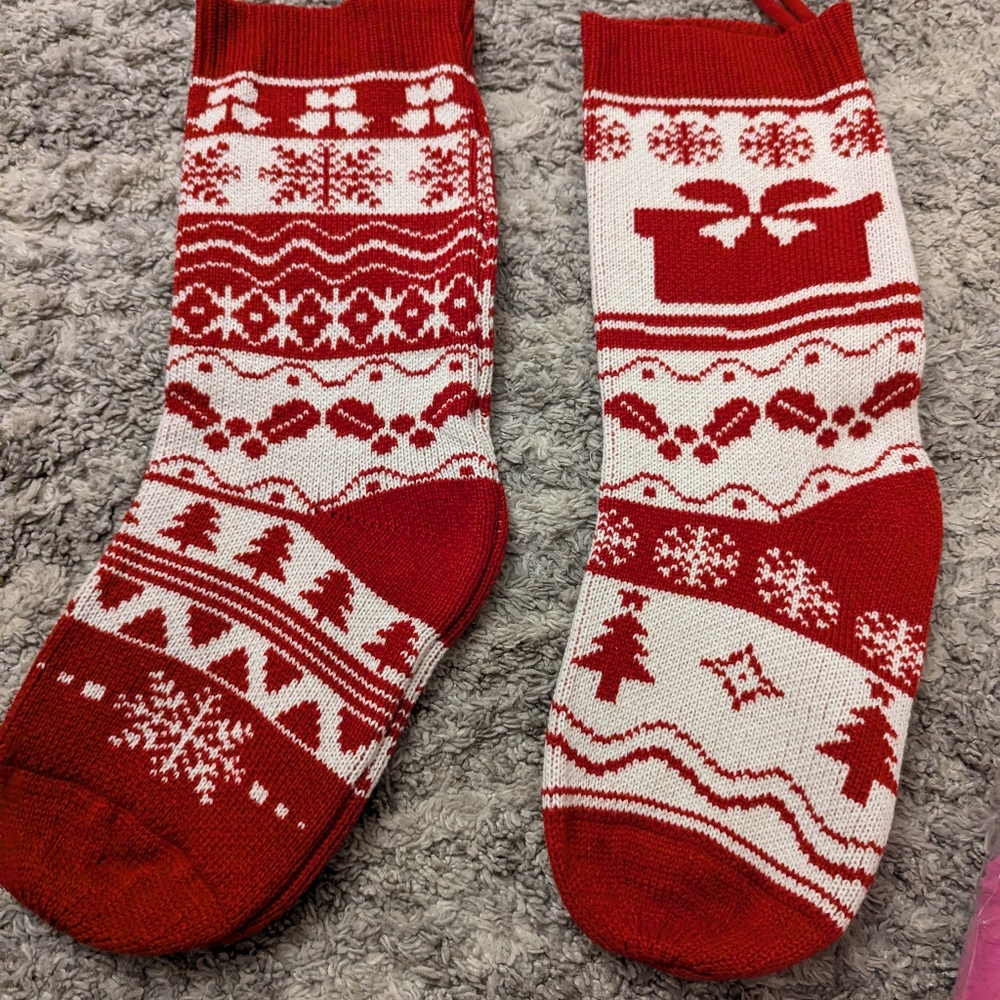 2 red Christmas Stockings
